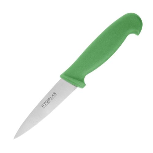 Hygiplas Paring Knife Green - 89mm 3 1/2"