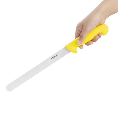 Hygiplas Slicer Serrated Yellow - 254mm 10"