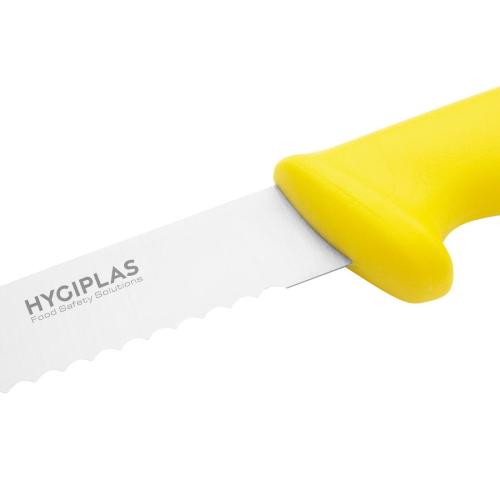 Hygiplas Slicer Serrated Yellow - 254mm 10"