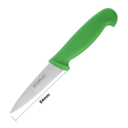 Hygiplas Paring Knife Green - 89mm 3 1/2"