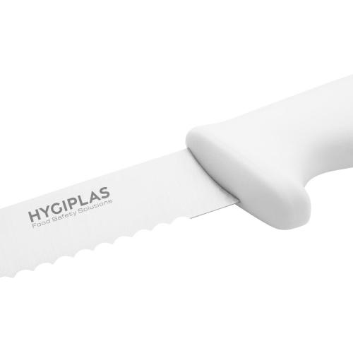 Hygiplas Slicer Serrated White - 254mm 10"