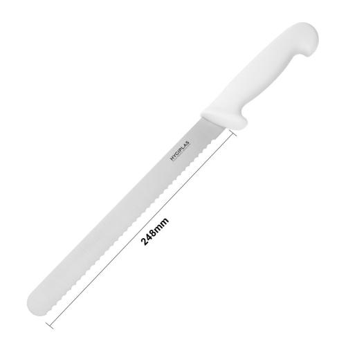 Hygiplas Slicer Serrated White - 254mm 10"