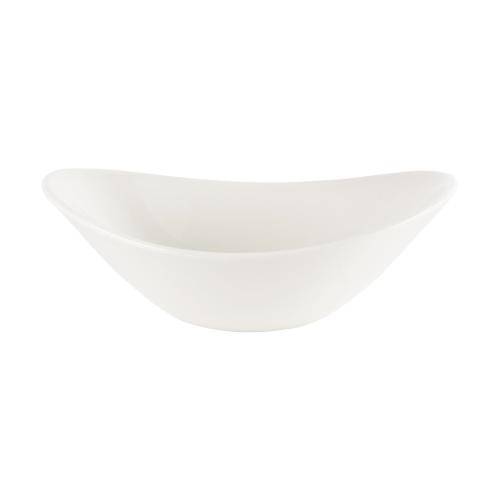 White Large Oval Bowl - 17fl oz 8" (Box 12) (Direct)
