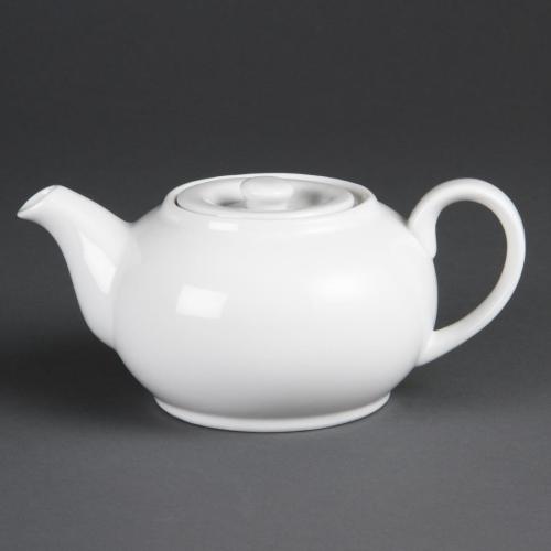 Olympia Whiteware Teapot - 426ml 14 2/5fl oz (Box 4)