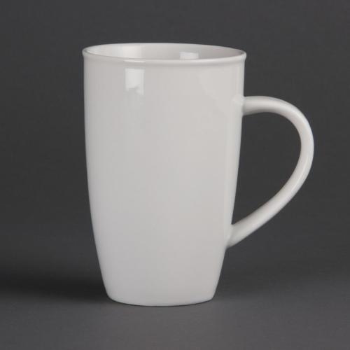 Olympia Whiteware Latte Mug - 400ml 13 1/2fl oz (Box 6)