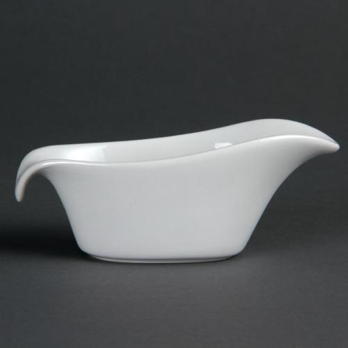 Olympia Whiteware Gravy Boat - 85ml 2 4/5fl oz (Box 6)