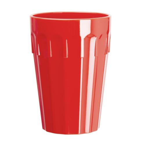 Olympia Kristallon PP Tumbler Red - 260ml 8 4/5fl oz (Box 12)