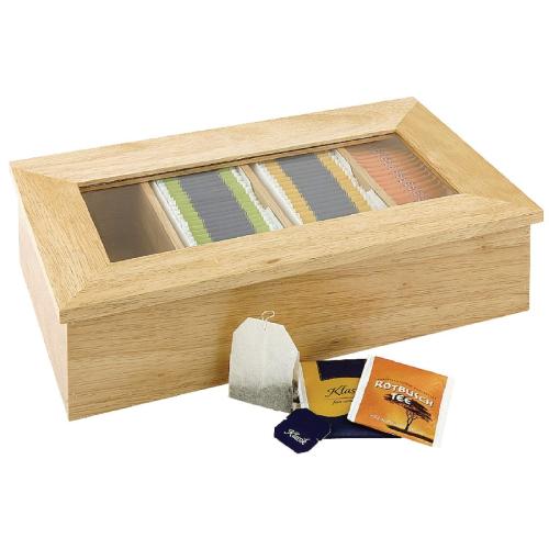 Olympia Hevea Wooden Tea Box  FSC 100%