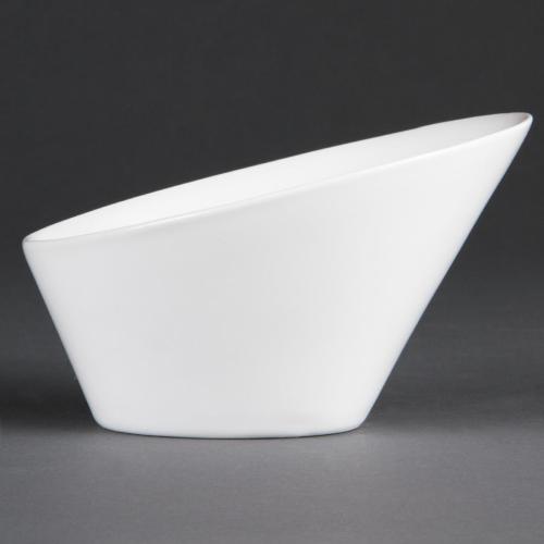 Olympia Whiteware Oval Sloping Bowl - 335ml 11 3/10fl oz (Box 4)