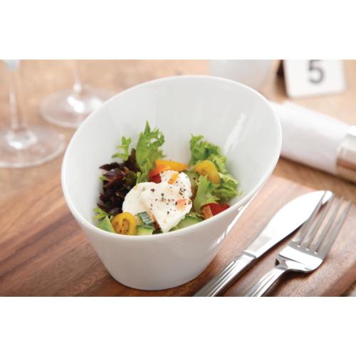 Olympia Whiteware Oval Sloping Bowl - 335ml 11 3/10fl oz (Box 4)