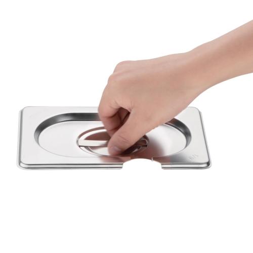 Vogue Notched Lid St/St - GN 1/9