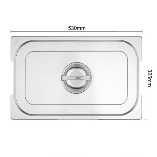 Vogue Lid for Handled Pan St/St - GN 1/1