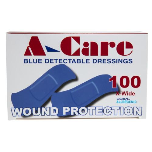 Blue Detectable Plasters Standard - 75x25mm (Pack 100)