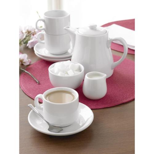 Olympia Whiteware Cappuccino Saucer (Fits CB462) - 10oz 160mm (Box 12)