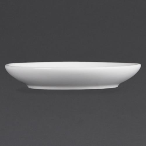 Olympia Whiteware Espresso Saucer (Fits CB464) - 90ml 3fl oz (Box 12)