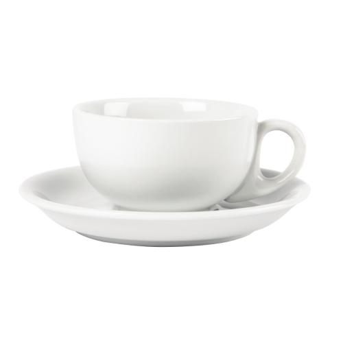 Olympia Whiteware Cappuccino Saucer (Fits CB469) - 200ml 7fl oz (Box 12)