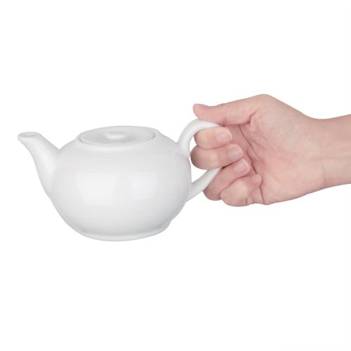 Olympia Whiteware Teapot - 426ml 14 2/5fl oz (Box 4)