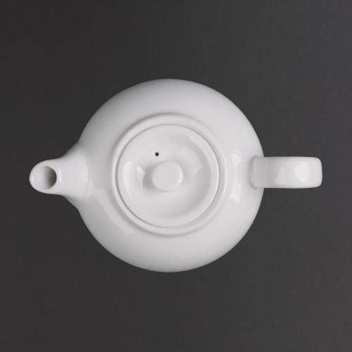 Olympia Whiteware Teapot - 426ml 14 2/5fl oz (Box 4)