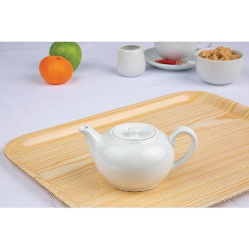 Olympia Whiteware Teapot - 426ml 14 2/5fl oz (Box 4)