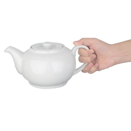 Olympia Whiteware Teapot - 4cup 876ml 30fl oz (Box 4)