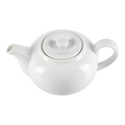 Olympia Whiteware Teapot - 4cup 876ml 30fl oz (Box 4)