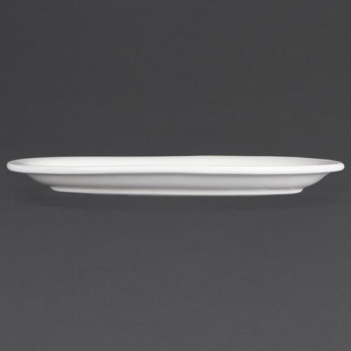 Olympia Whiteware Oval Plate/Platter - 200mm 8" (Box 6)