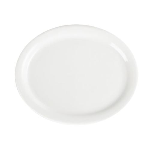 Olympia Whiteware Oval Plate/Platter - 200mm 8" (Box 6)