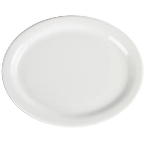 Olympia Whiteware Oval Plate/Platter - 250mm (Box 6)