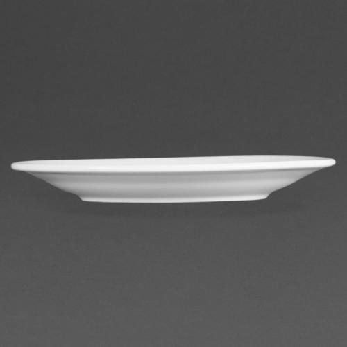 Olympia Whiteware Wide Rimmed Plate - 165mm (Box 12)
