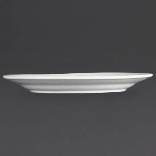 Olympia Whiteware Wide Rimmed Plate - 200mm (Box 12)