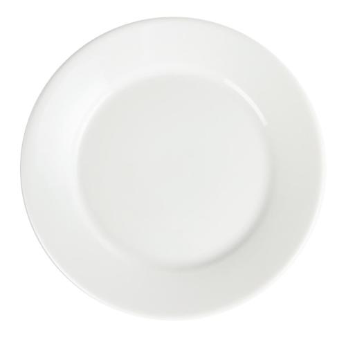 Olympia Whiteware Wide Rimmed Plate - 230mm (Box 12)