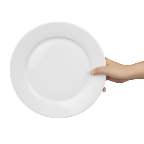 Olympia Whiteware Wide Rimmed Plate - 250m (Box 12)