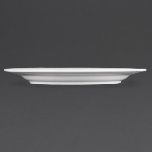 Olympia Whiteware Wide Rimmed Plate - 280mm (Box 6)