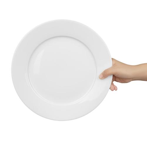 Olympia Whiteware Wide Rimmed Plate - 280mm (Box 6)