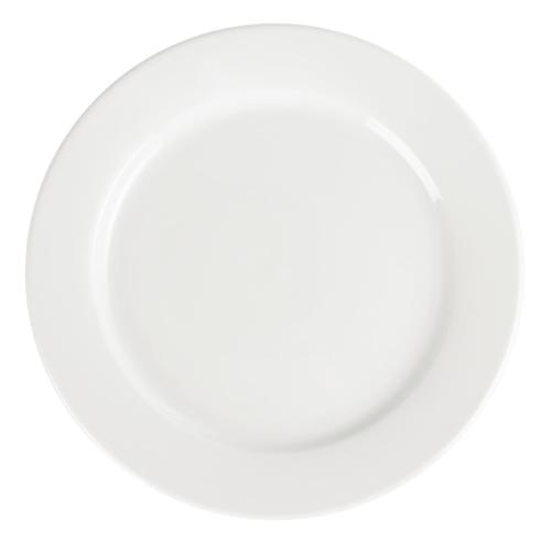 Olympia Whiteware Wide Rimmed Plate - 280mm (Box 6)