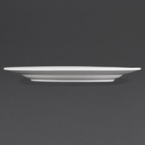 Olympia Whiteware Wide Rimmed Plate - 310mm (Box 6)