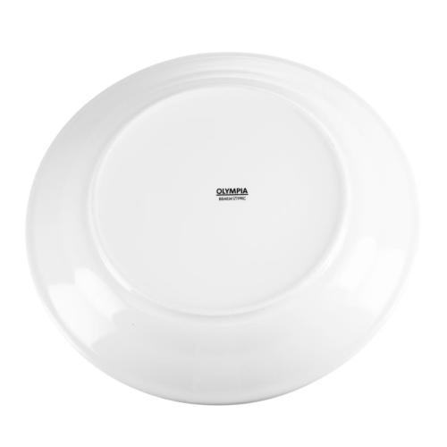 Olympia Whiteware Wide Rimmed Plate - 310mm (Box 6)