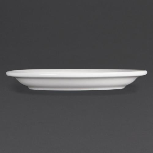 Olympia Whiteware Narrow Rimmed Plate - 150mm (Box 12)