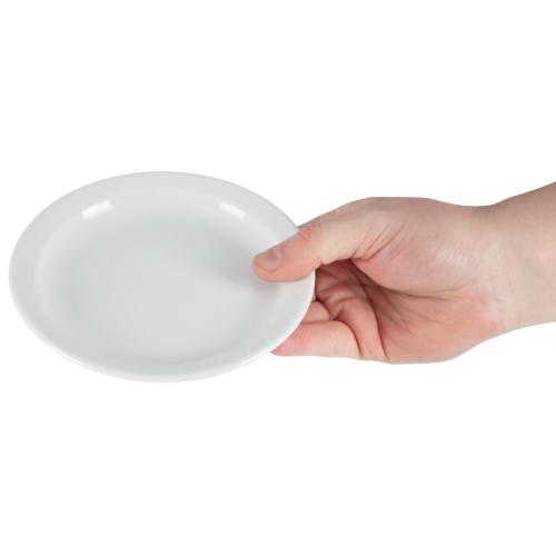 Olympia Whiteware Narrow Rimmed Plate - 150mm (Box 12)