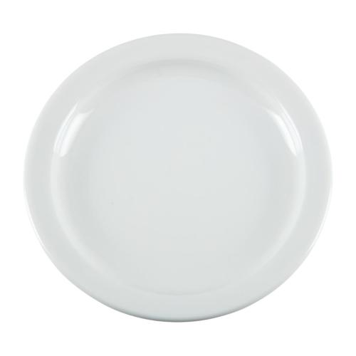 Olympia Whiteware Narrow Rimmed Plate - 150mm (Box 12)