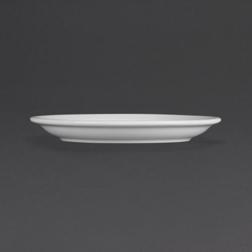 Olympia Whiteware Narrow Rimmed Plate - 180mm (Box 12)
