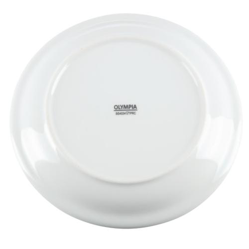 Olympia Whiteware Narrow Rimmed Plate - 180mm (Box 12)