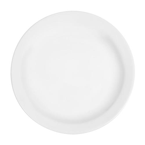 Olympia Whiteware Narrow Rimmed Plate - 200mm (Box 12)