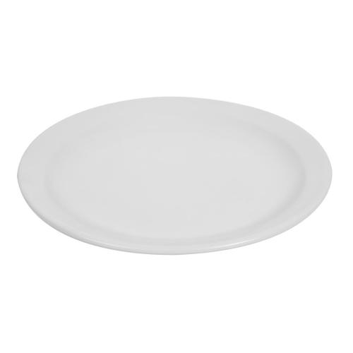 Olympia Whiteware Narrow Rimmed Plate - 200mm (Box 12)