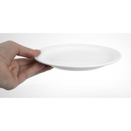 Olympia Whiteware Narrow Rimmed Plate - 200mm (Box 12)