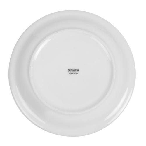 Olympia Whiteware Narrow Rimmed Plate - 200mm (Box 12)