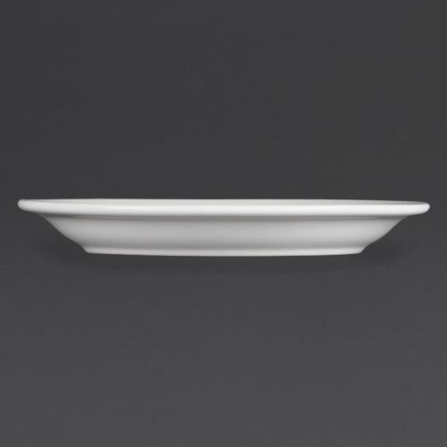 Olympia Whiteware Narrow Rimmed Plate - 200mm (Box 12)
