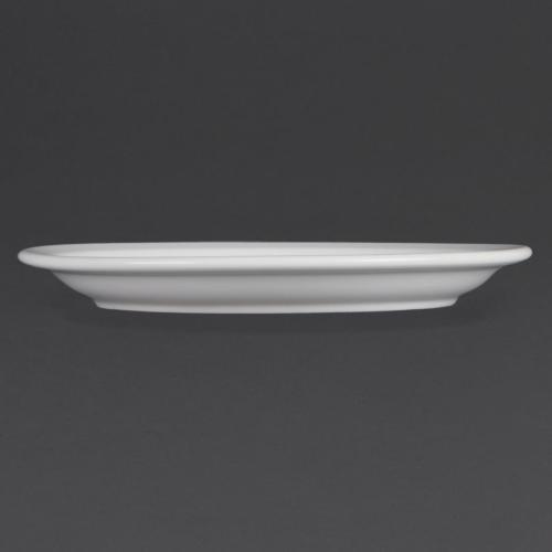 Olympia Whiteware Narrow Rimmed Plate - 230mm (Box 12)