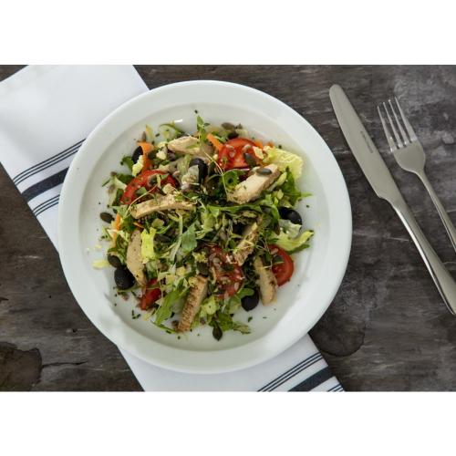 Olympia Whiteware Narrow Rimmed Plate - 250mm (Box 12)