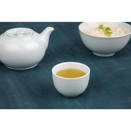 Olympia Whiteware Chinese Tea Cup - 110ml 3 7/10fl oz (Box 12)